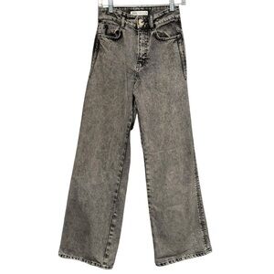 Zara Charcoal Wide Leg Jeans
